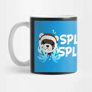 Splish Splash Ferret Bath Mat Mug